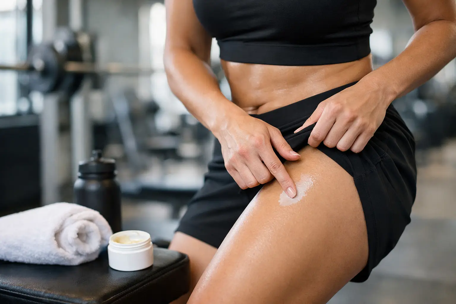 How a Gym Member Solved Thigh Rub With Balm
