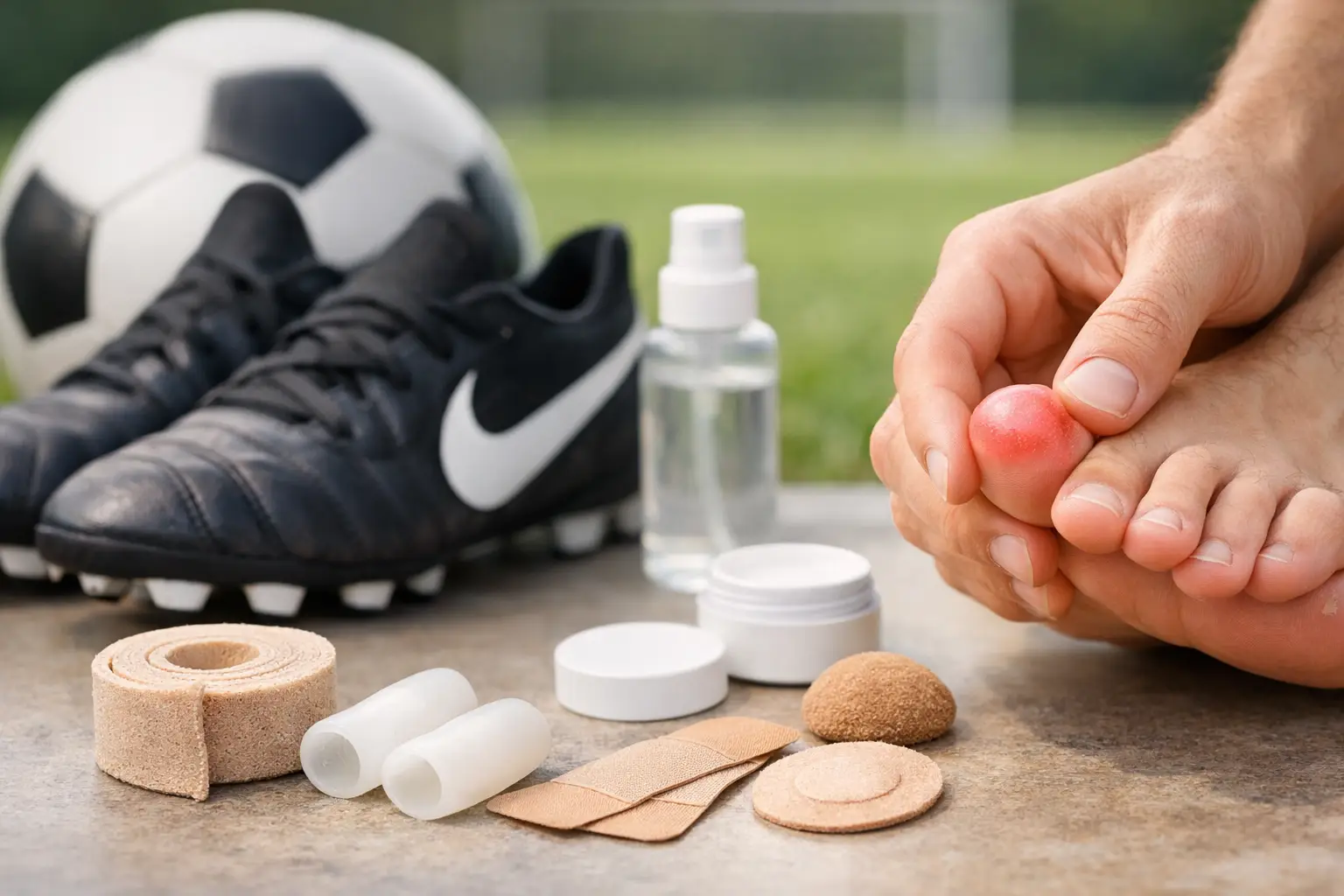 Toe Blister Prevention for Football Boots